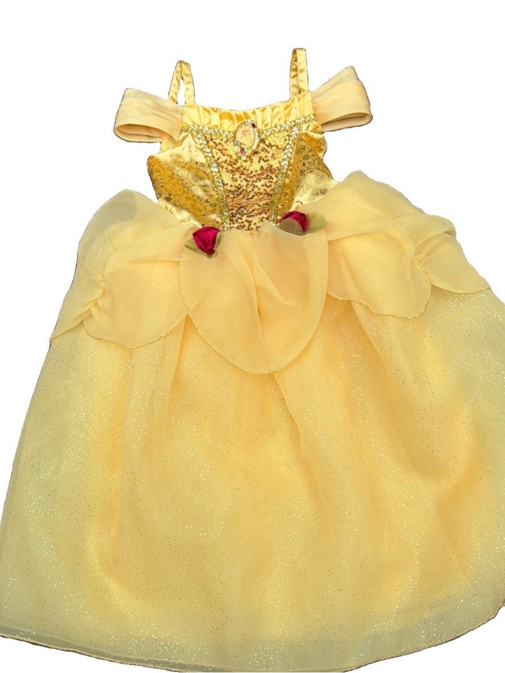 Disney Castle Collection Belle Beauty and the Beast Dress Costume Girls Size 5/6